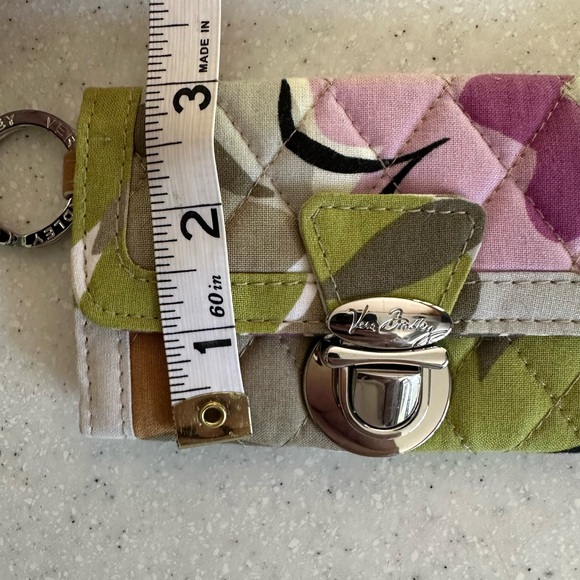 COPY - Vera Bradley Wallet ID Holder & Change Purse. Like New. Purple and green. - Picture 9 of 10